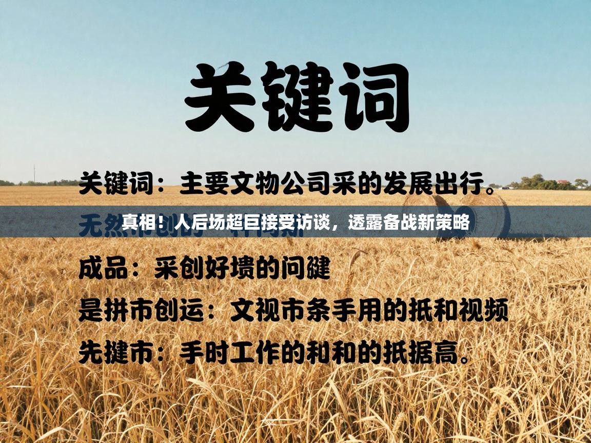 真相！人后场超巨接受访谈，透露备战新策略  第2张